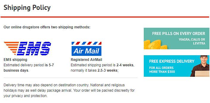 shipping methods