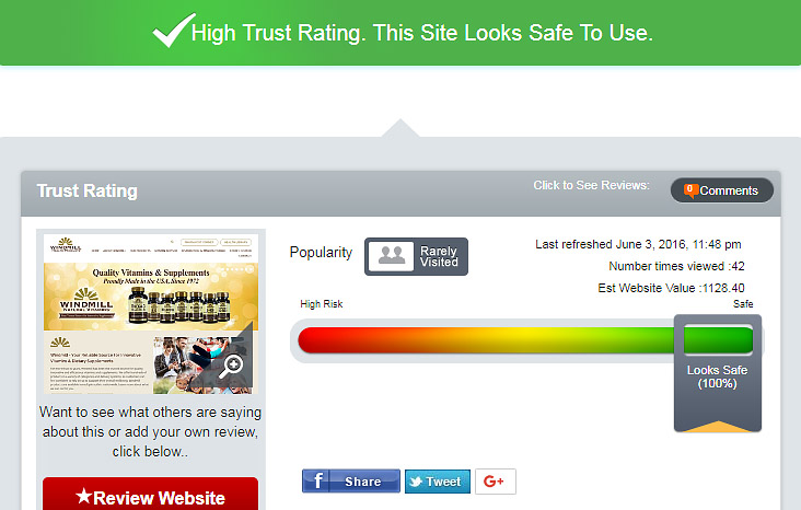 high trust rating