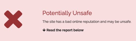 unsafe site