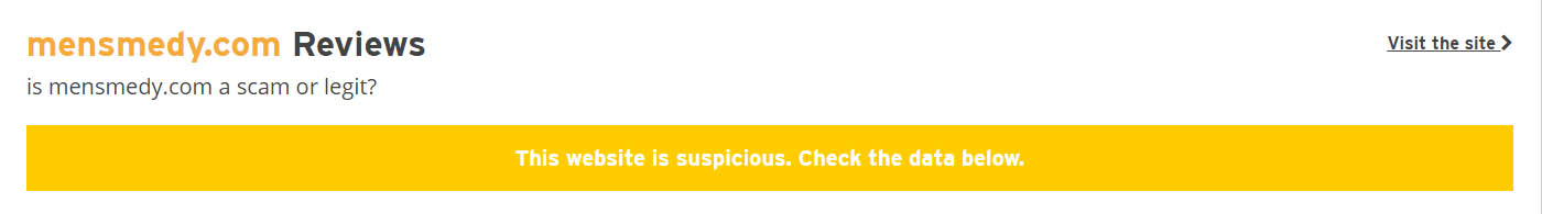 suspicious website
